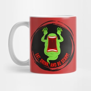 Eat Drink and Be Scary Halloween Monster Funny graphic Mug